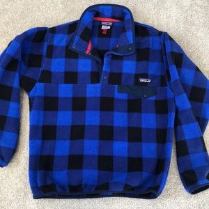 Plaid Patagonia pull over